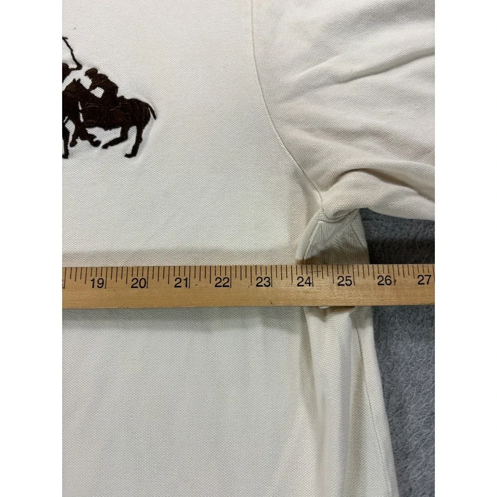 Polo Ralph Lauren Big Logo Short Sleeve Polo Shirt (Men's 2XL Tall) Tan